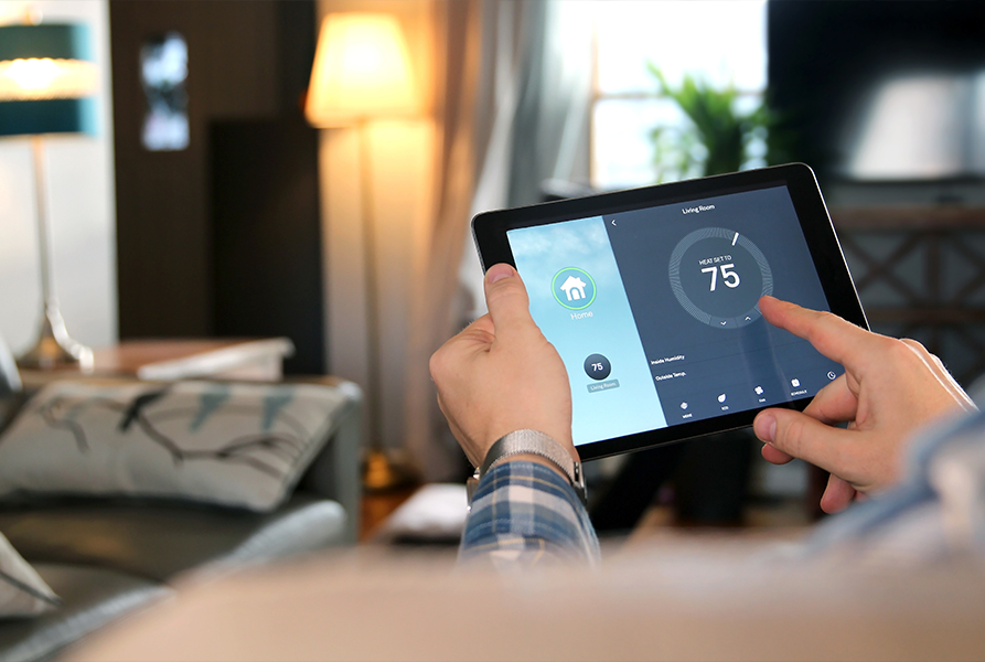 Bedienung des Smart-Home vom Tablet aus